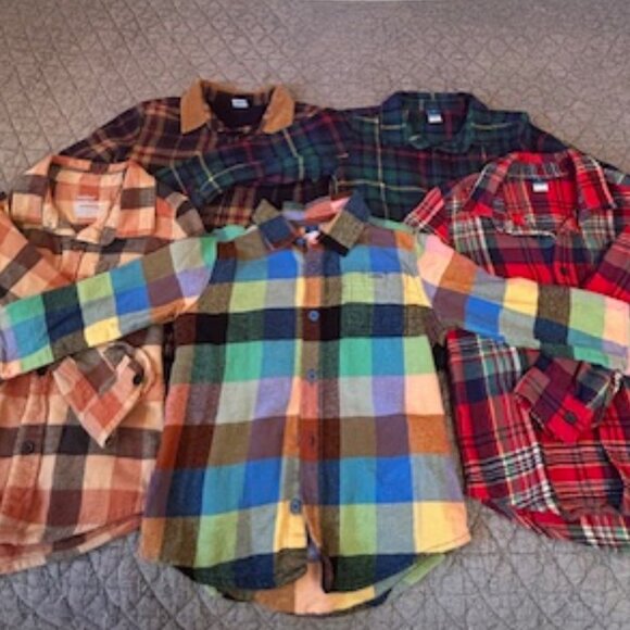 Lot of Five Flannel Shirts for Toddler - 5T - Picture 9 of 9